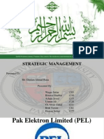 Strategic Management Project of PEL Pakistan