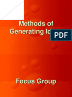 Methods of Generating Ideas: Focus Groups, Brainstorming & More