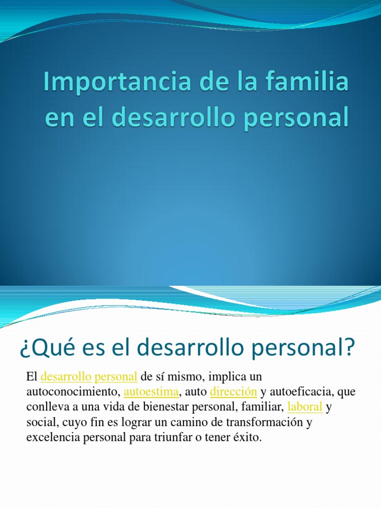 Importancia de la familia en el desarrollo infantil | PDF | Familia ...