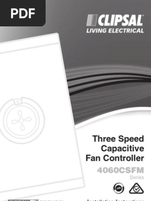 Clipsal Pdf Switch Mechanical Fan
