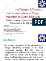 Promotion of Energy Efficiency and Conservation in Major Industries in South East Asia