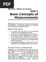 Engineering Metrology & Measurements