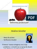 Definirea Proiectului