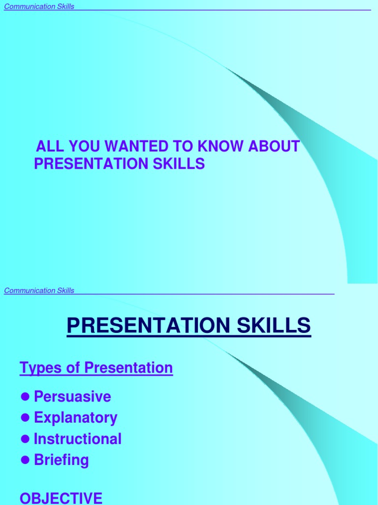 Presentation Skills | PDF | Ellipsis | Memory