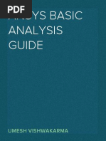 Ansys Basic Analysis Guide