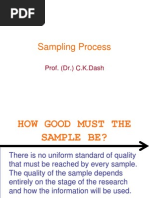 Sampling Process: Prof. (DR.) C.K.Dash