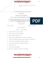 Basic Civil and Mechanical May-june-2009 Question Paper