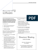 Using Accounting Software: Directors' Briefing Information Technology