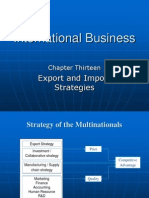 Export Strategies