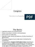 Congress US Politics AQA Unit 4A
