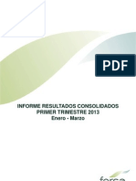 Fersa Informe Trimestral. 2013