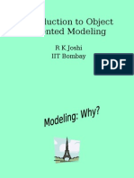 Introduction To Object Oriented Modeling: R K Joshi IIT Bombay