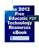EmergingEdTech's 2013 Free Education Technology Resources Ebook