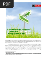 Condiciones bíblicas para un divorcio respaldado por Dios (Armando H. Toledo)