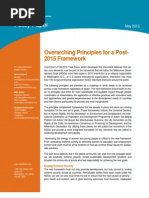 Overarching Principles for a Post-2015 Framework