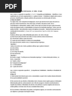 Leia o texto e responda às  questões 1e2provãopronto