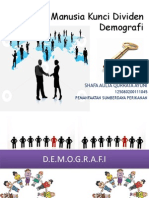 SHAFA - Kualitas Manusia Kunci Dividen Demografi