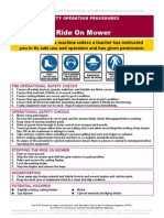 Ride-On Mower Safety Procedures