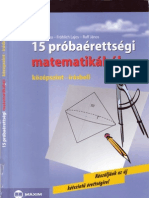 15 Próbaérettségi Feladatsor Matematikából