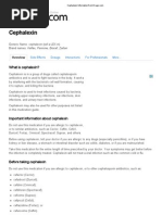 Cephalexin Information From Drugs