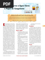 Da água turva à água clara - o papel do coagulante.
