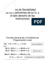 Analisis de Sensibilidad Usando Metodo Grafico