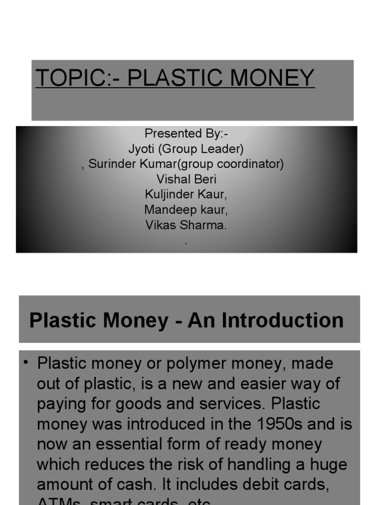 plastic money ielts essay