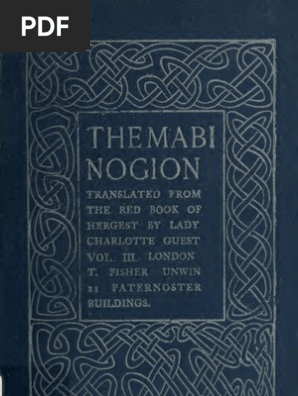 The Mabinogion, Transl From the Red Book of Hergest; VOL 3 - Lady Charlotte Guest (1902)