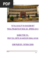 Download Prof Col Retired Manzoor Iqbal Awan - Spring 2013-Bahria University-MBA 3 B-Total Quality Management TQM-Student Research Projects Compilation by Manzoor Awan SN144706667 doc pdf