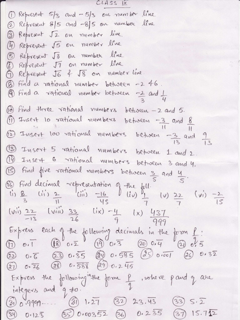 Rational Numbers | PDF