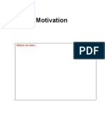 Effects and reasons of Motivation 