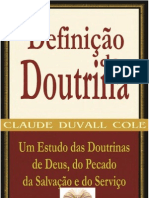 Definição de Doutrina - Claude Duvall Cole