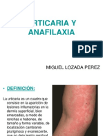 Urticaria y Anafilaxia