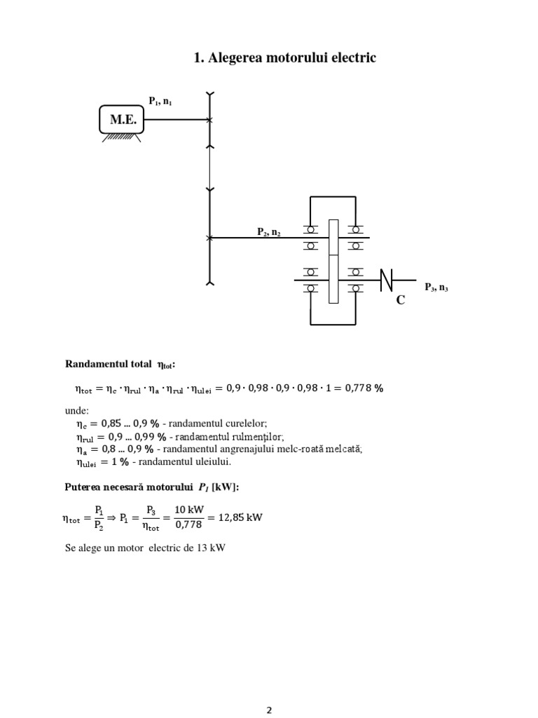 Calculul Si Constructia Unui Reductor Cu Ajutorul Curelelor ...