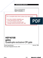 Data Sheet: HEF4070B Gates