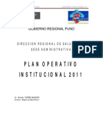 Plan Operativo Inst. 2011