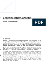 N. Georgescu-Roegen - O Impasse da Inflação Estrutural e o Desenvolvimento Equilibrado (1970)
