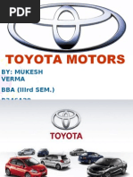 Download TOYOTA MOTORS by MUKESH VERMA SN14475708 doc pdf
