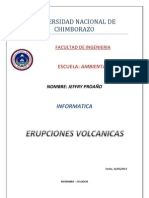 Erupciones Volcanicas Word