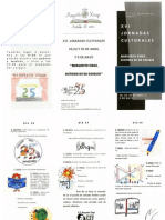 Tríptico de las XVI Jornadas Culturales