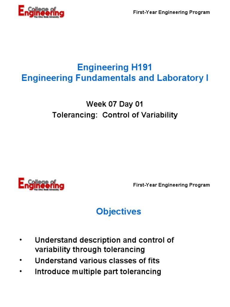 Fits and Tolerances | PDF | Engineering Tolerance | Analysis