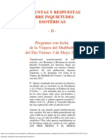 Preguntas y Respuestas Sobre Inquietudes Esotéricas 2