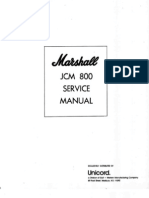 Marshall JCM800 Service Manual