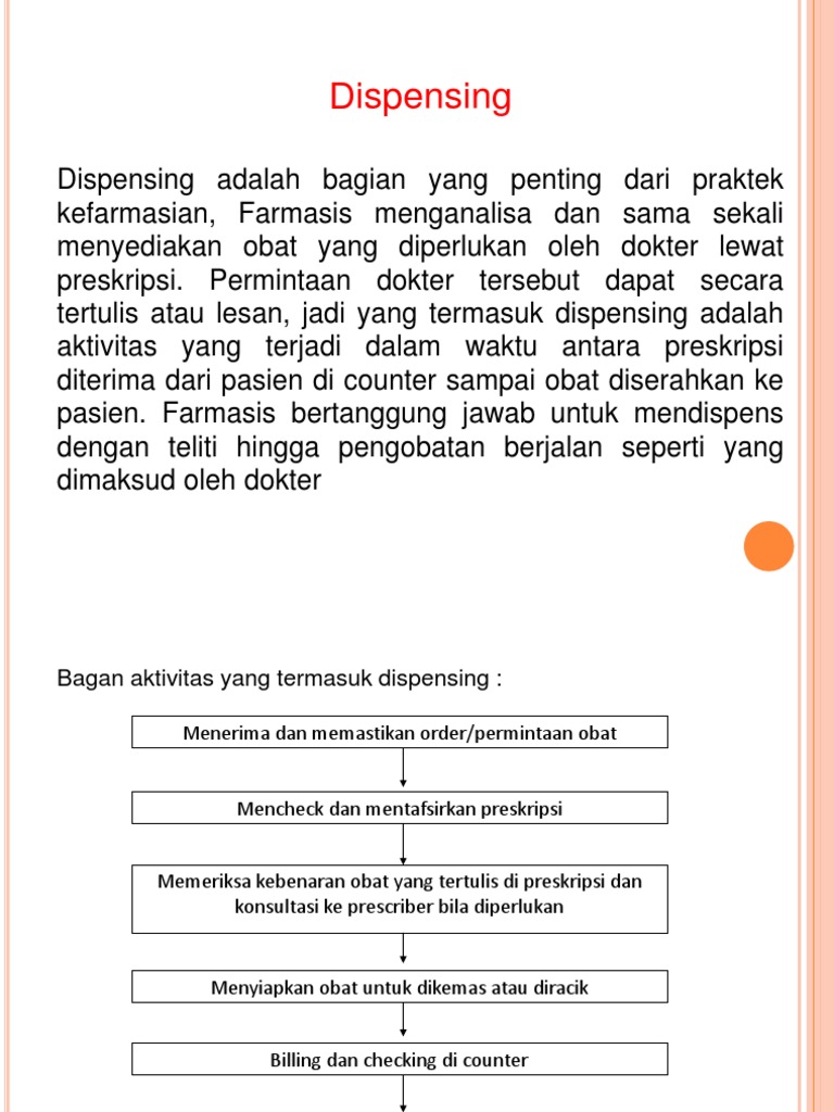 Dispensing adalah