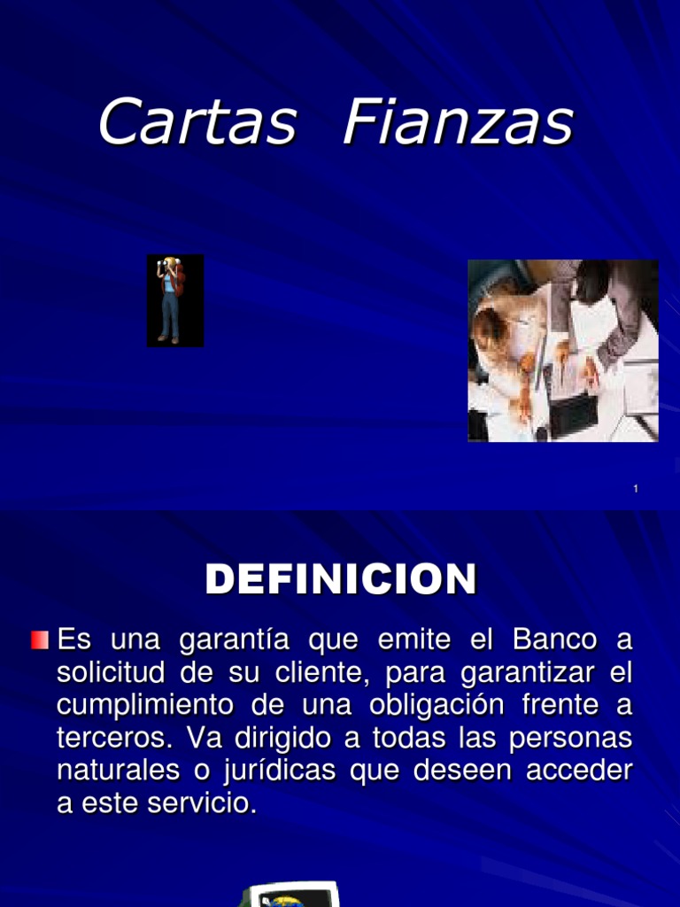 Carta Fianza  Fianza  Garantía de préstamo
