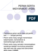 Peran Serta Masyarakat PSM