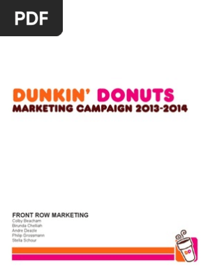 Dunkin' Donuts Marketing Campaign Strategy