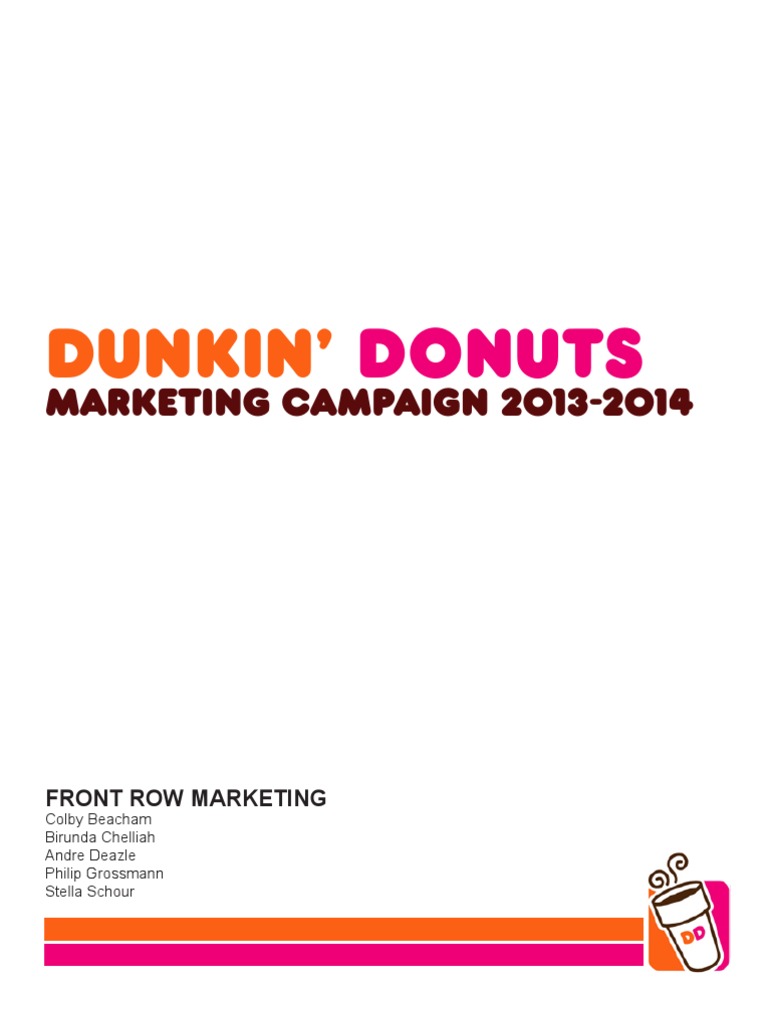 Dunkin' Donuts Marketing Campaign Strategy Brand Mass Media