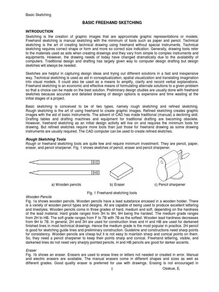 Simple Freehand Drawing And Sketching Pdf for Girl