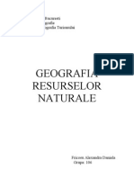 Proiect Geografia Resurselor Naturale